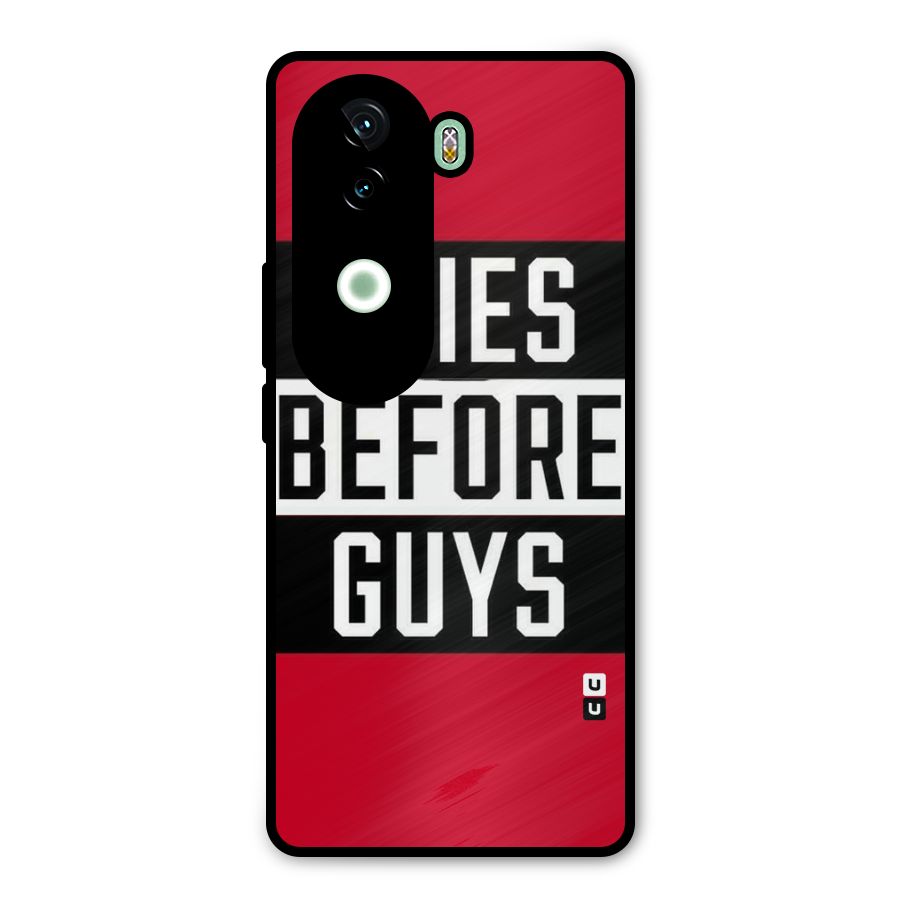 Fries Love Stripes Metal Back Case for iQOO Z9s