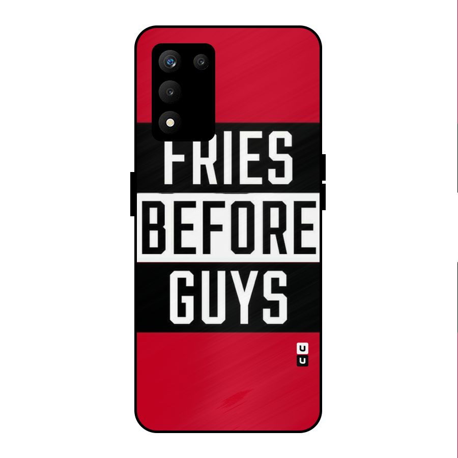 Fries Love Stripes Metal Back Case for realme 9 5G SE