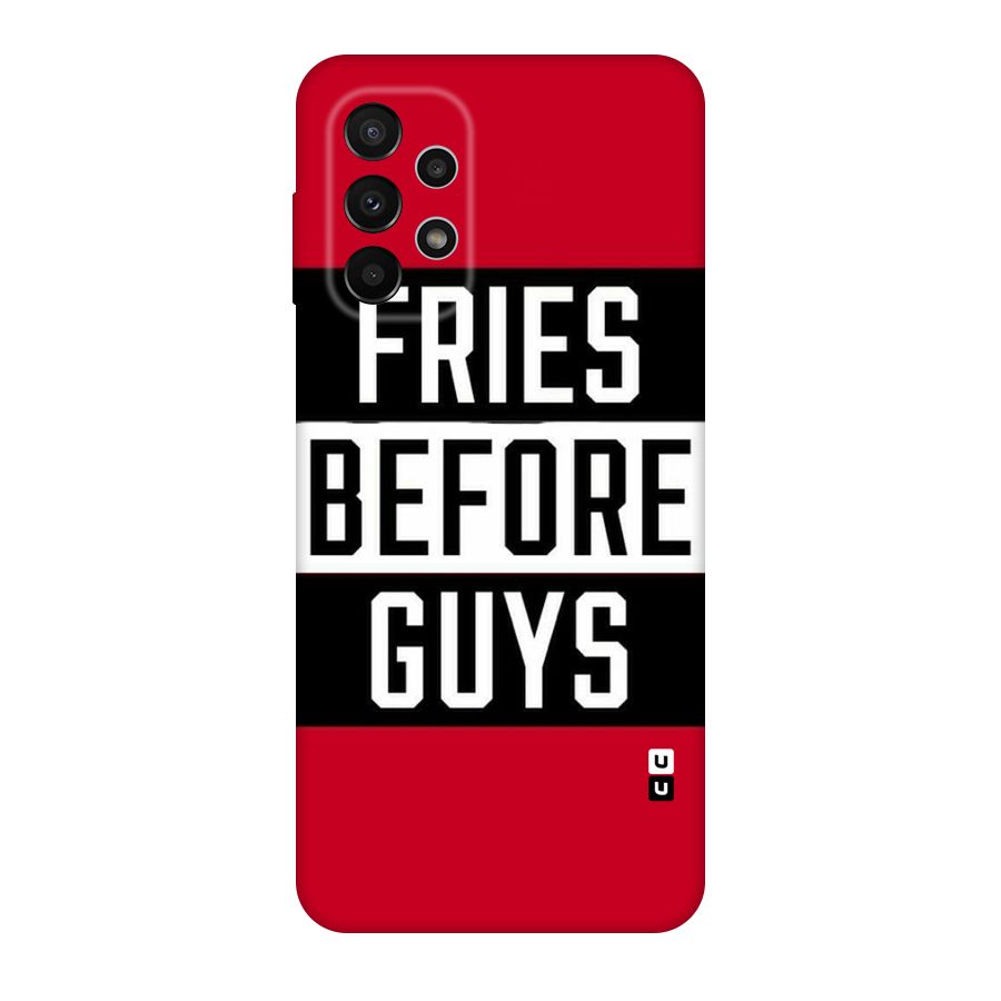 Fries Love Stripes Original Polycarbonate Back Case for Galaxy A23