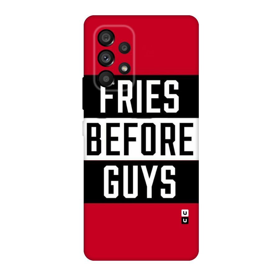 Fries Love Stripes Original Polycarbonate Back Case for Galaxy A53 5G