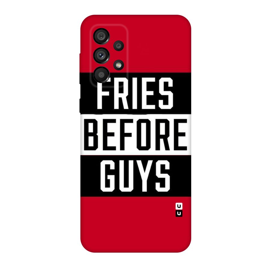 Fries Love Stripes Original Polycarbonate Back Case for Galaxy A73 5G