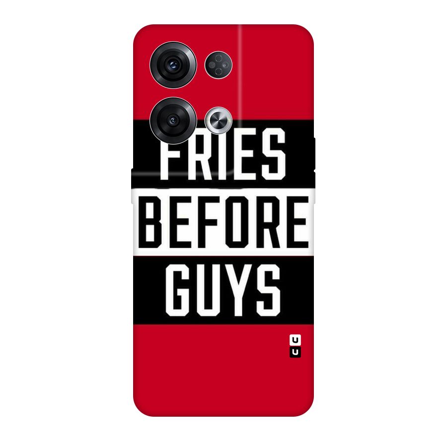 Fries Love Stripes Original Polycarbonate Back Case for Oppo Reno8 Pro 5G