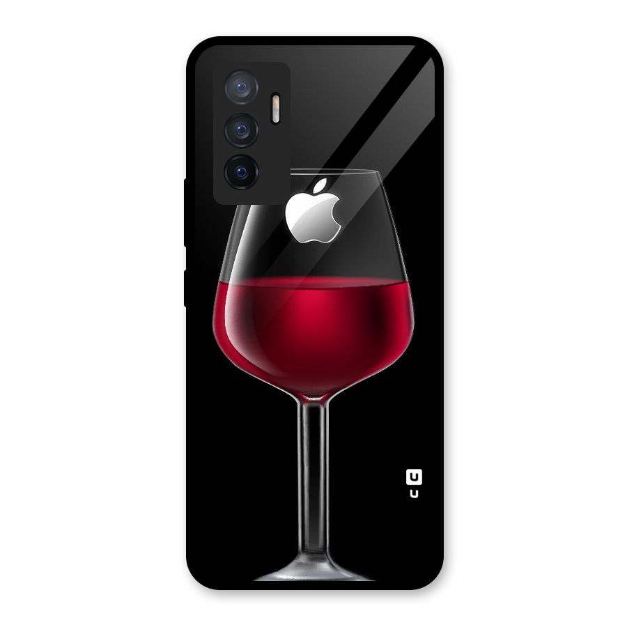 Fruit Printed Design Glass Back Case for Vivo V23e