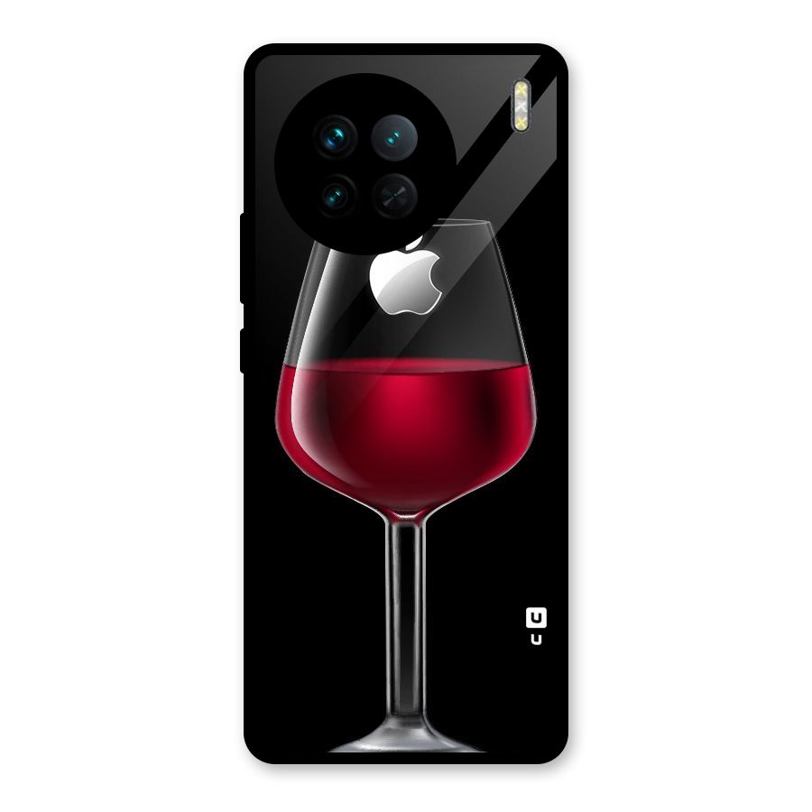 Fruit Printed Design Glass Back Case for Vivo X90