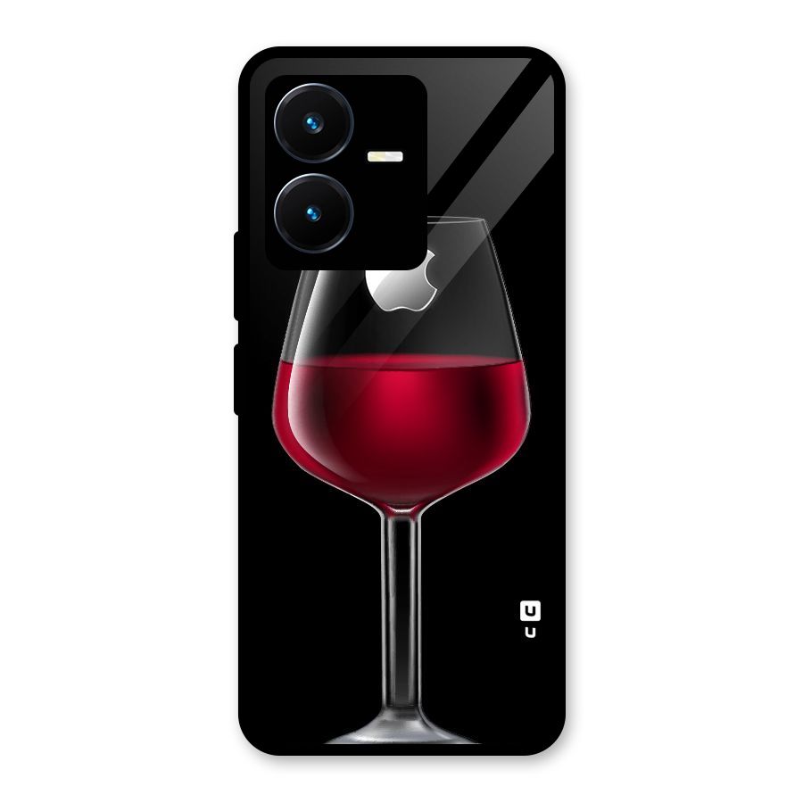 Fruit Printed Design Glass Back Case for Vivo Y22s