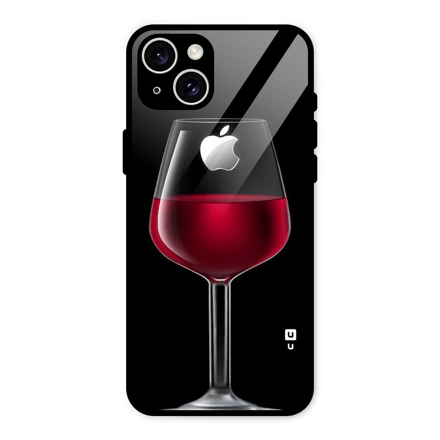 Fruit Printed Design Glass Back Case for iPhone 15 Plus