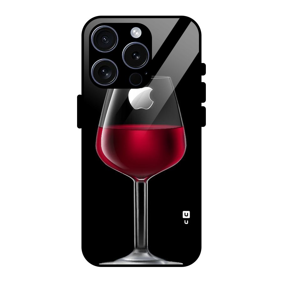 Fruit Printed Design Glass Back Case for iPhone 15 Pro