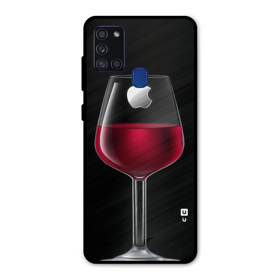Fruit Printed Design Metal Back Case for Galaxy A21s