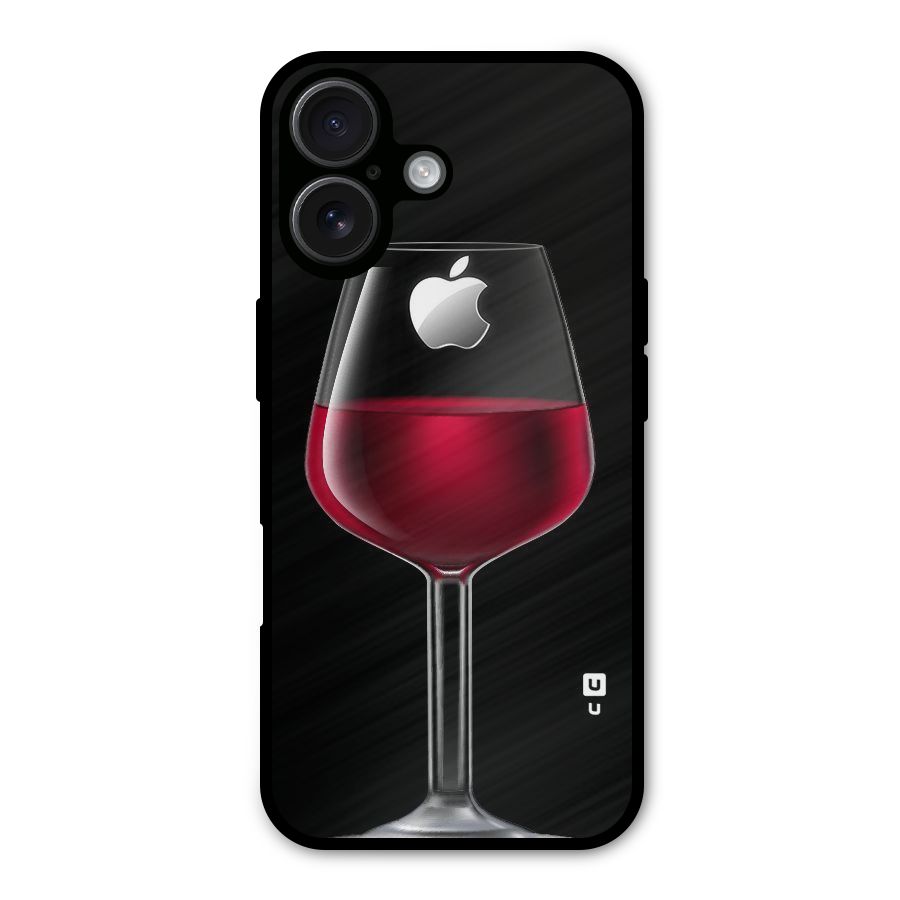 Fruit Printed Design Metal Back Case for iPhone 16
