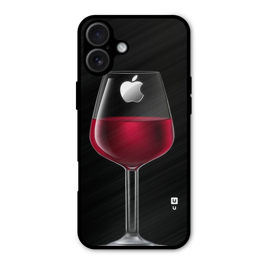 Fruit Printed Design Metal Back Case for iPhone 16 Plus