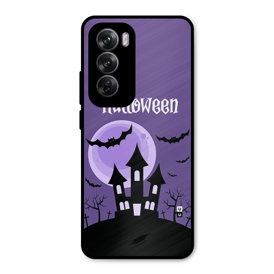 Fun Halloween Metal Back Case for Oppo Reno12 Pro
