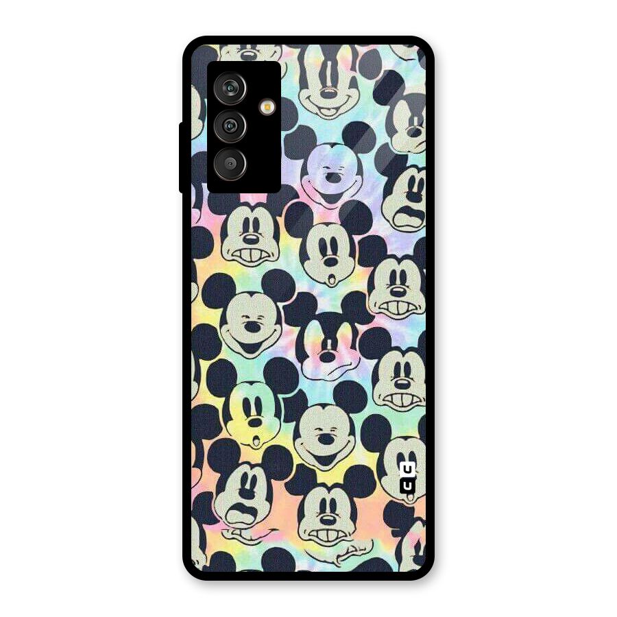 Fun Rainbow Faces Glass Back Case for Galaxy M13