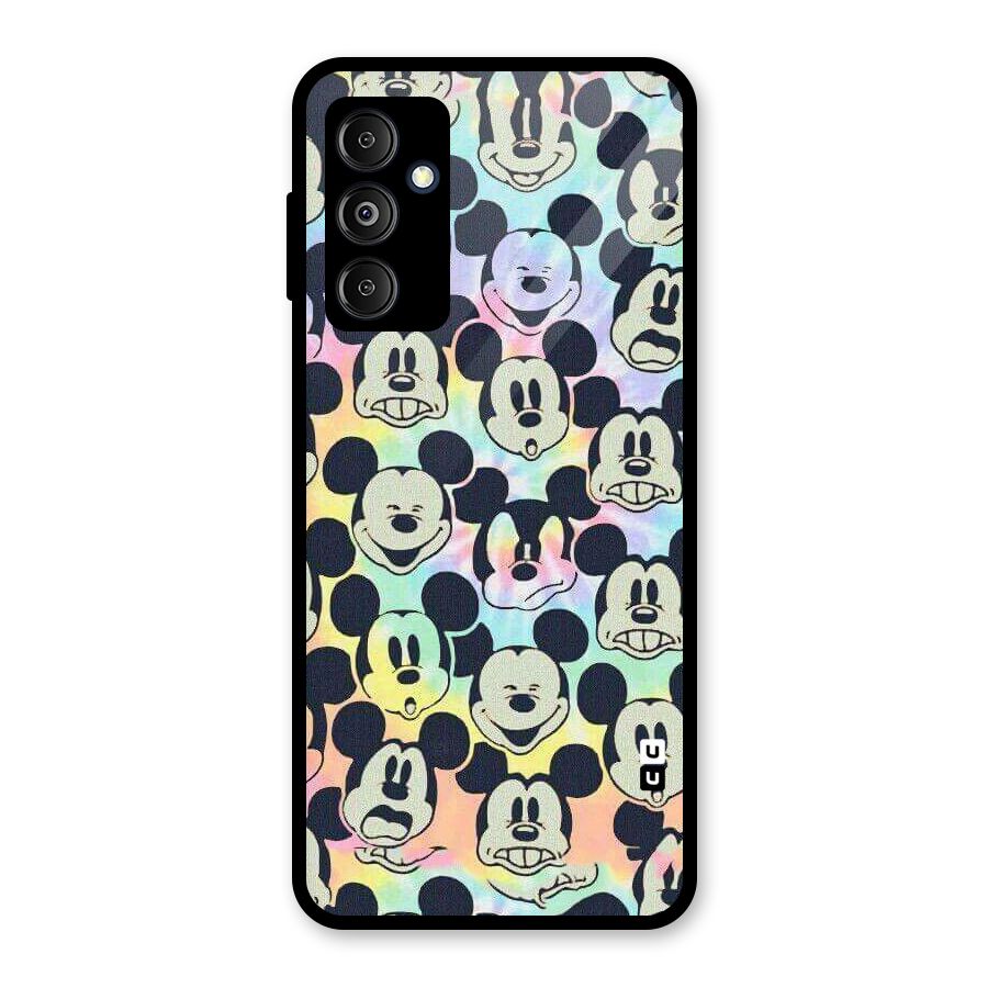 Fun Rainbow Faces Glass Back Case for Galaxy M14 5G