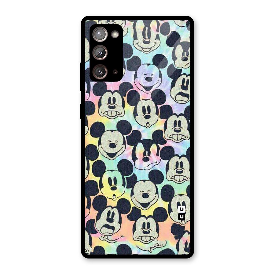 Fun Rainbow Faces Glass Back Case for Galaxy Note 20