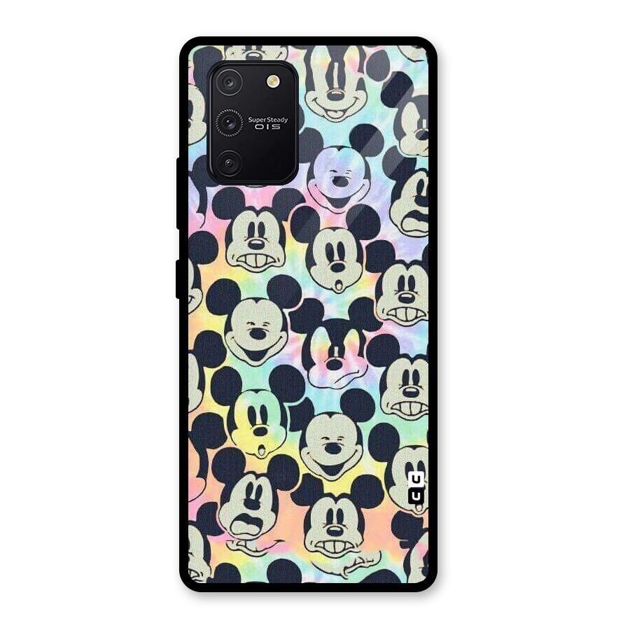Fun Rainbow Faces Glass Back Case for Galaxy S10 Lite