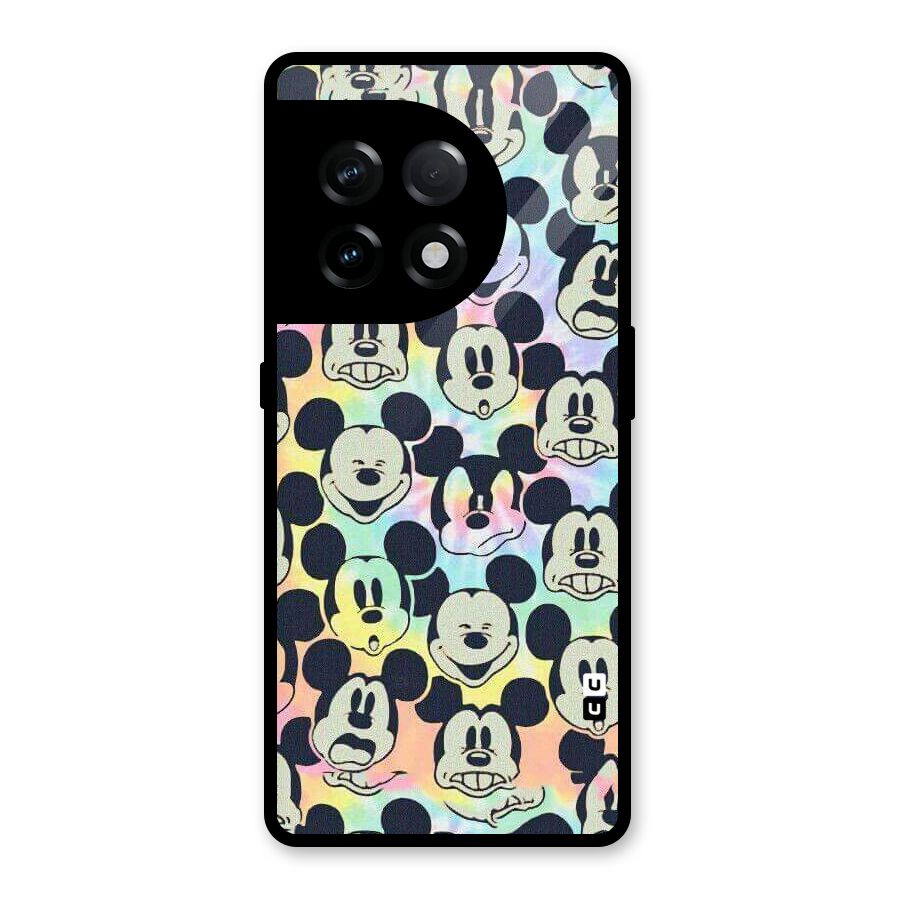 Fun Rainbow Faces Glass Back Case for OnePlus 11R
