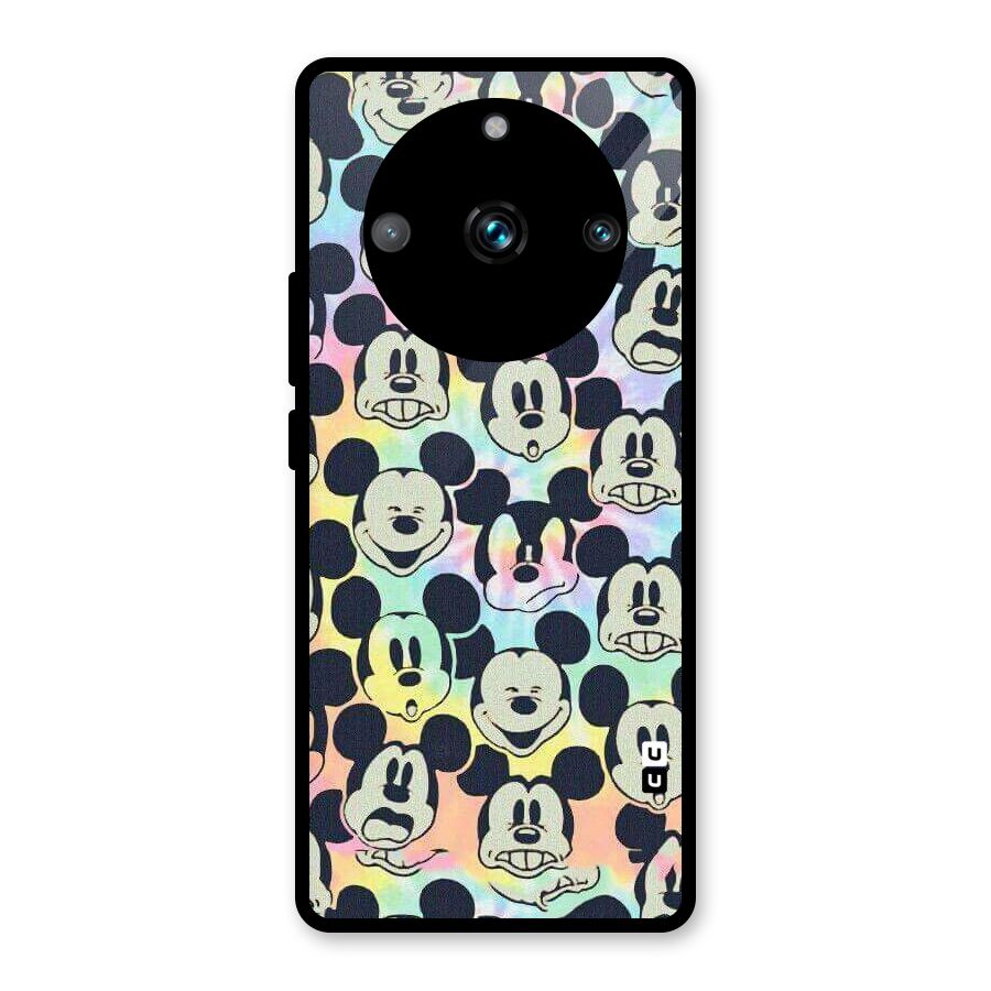 Fun Rainbow Faces Glass Back Case for Realme 11 Pro