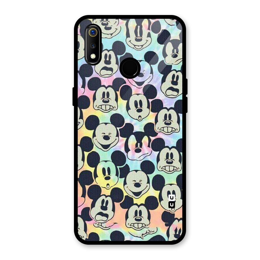 Fun Rainbow Faces Glass Back Case for Realme 3i