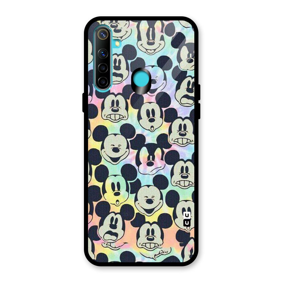 Fun Rainbow Faces Glass Back Case for Realme 5i