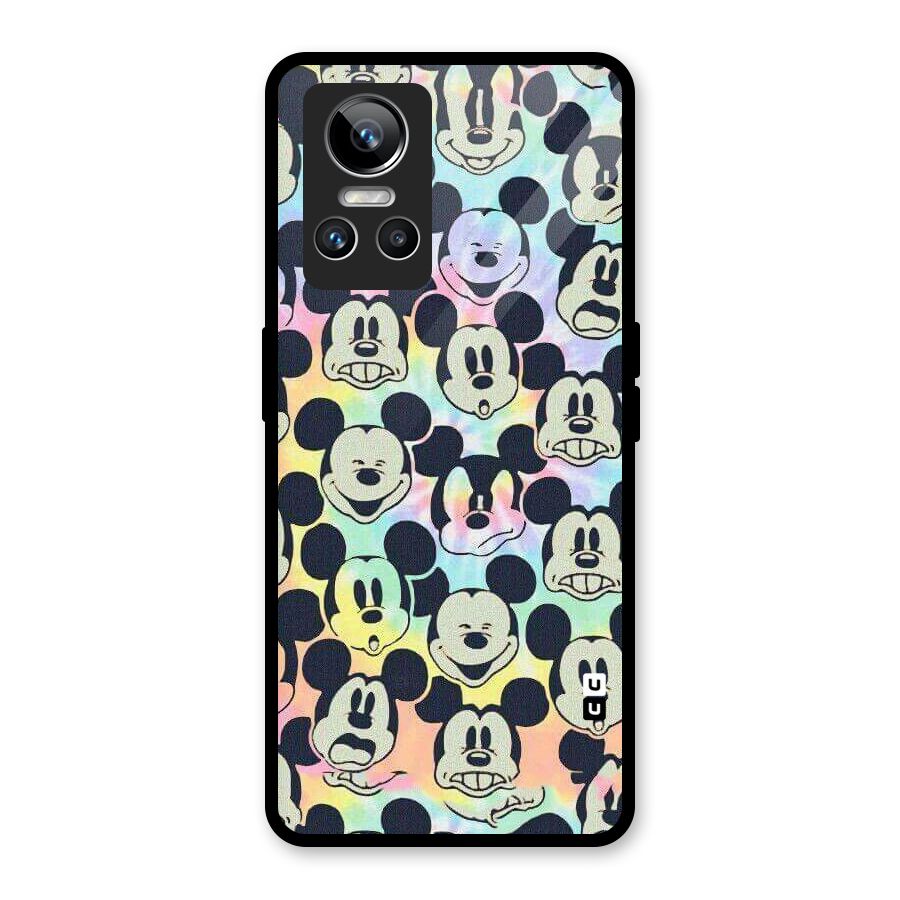 Fun Rainbow Faces Glass Back Case for Realme GT Neo 3