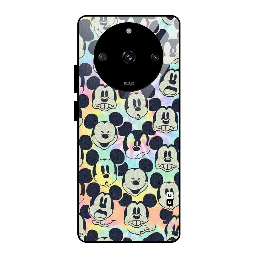 Fun Rainbow Faces Glass Back Case for Realme Narzo 60 5G
