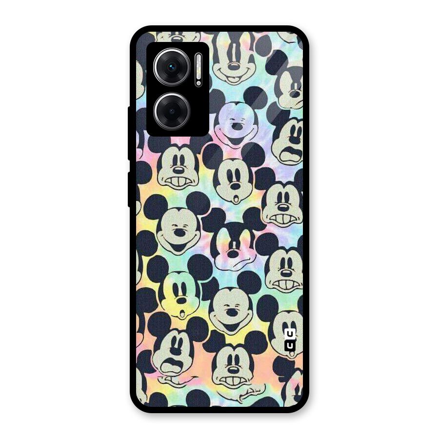 Fun Rainbow Faces Glass Back Case for Redmi 11 Prime 5G