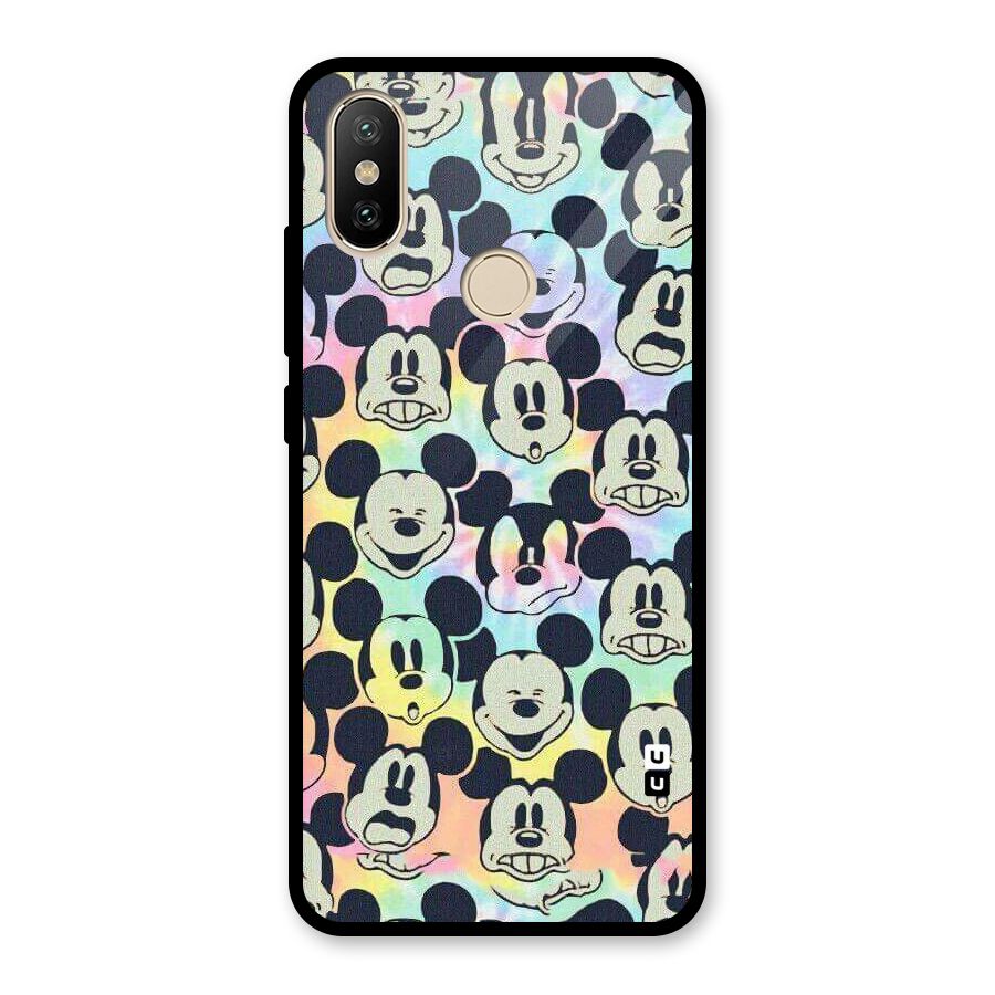 Fun Rainbow Faces Glass Back Case for Redmi A2