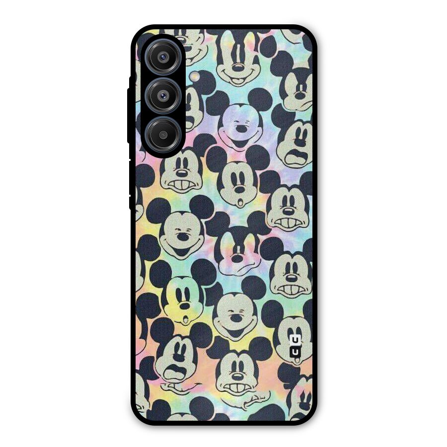 Fun Rainbow Faces Metal Back Case for Galaxy A16 5G