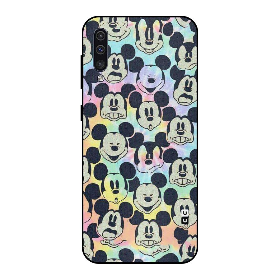 Fun Rainbow Faces Metal Back Case for Galaxy A30s