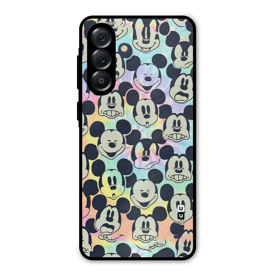 Fun Rainbow Faces Metal Back Case for Galaxy A56