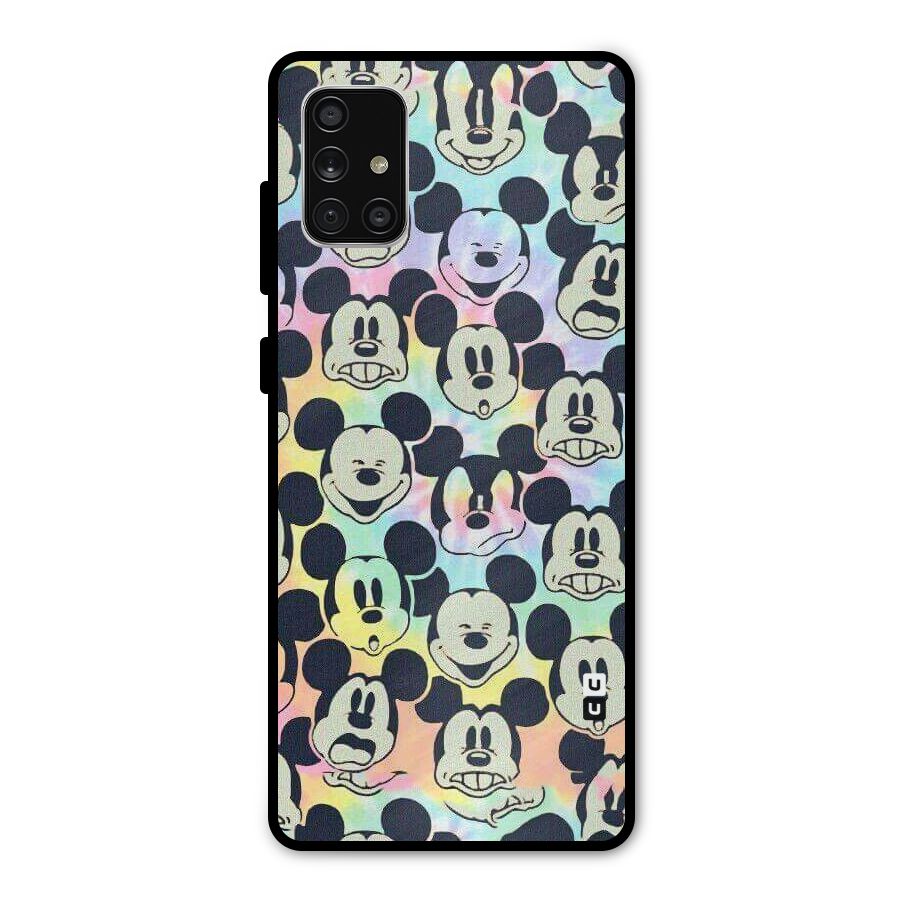 Fun Rainbow Faces Metal Back Case for Galaxy A71