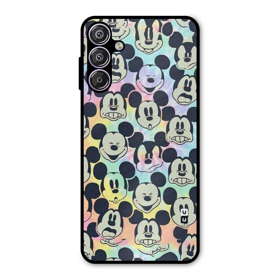 Fun Rainbow Faces Metal Back Case for Galaxy F15