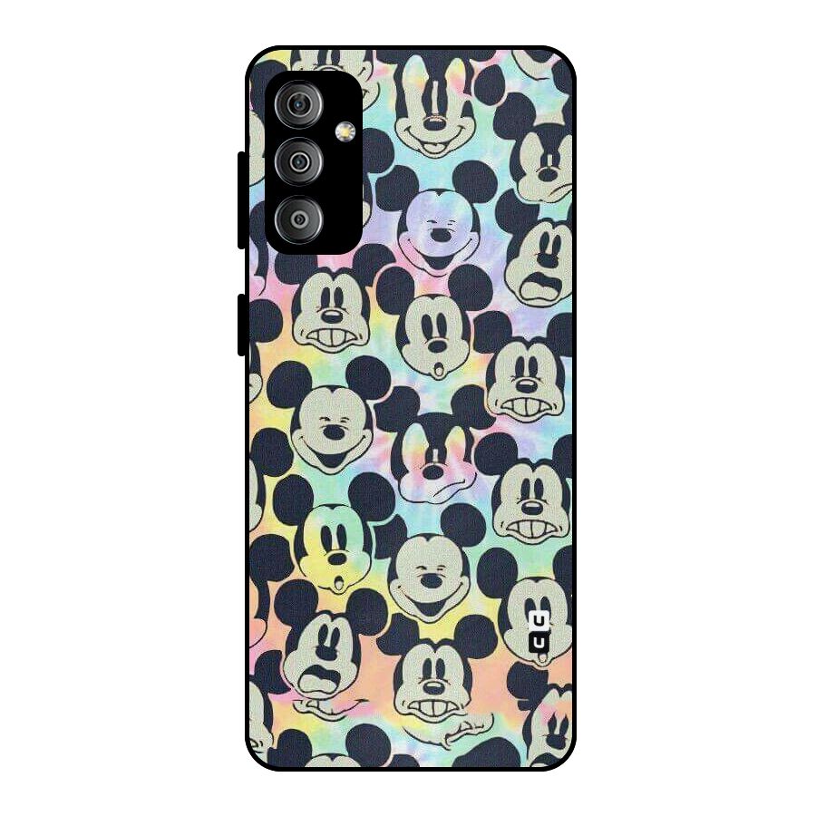 Fun Rainbow Faces Metal Back Case for Galaxy F23