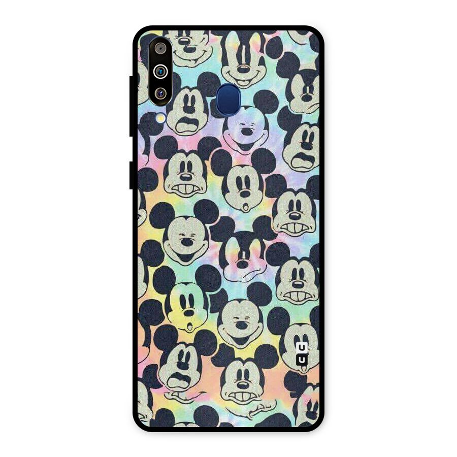 Fun Rainbow Faces Metal Back Case for Galaxy M30