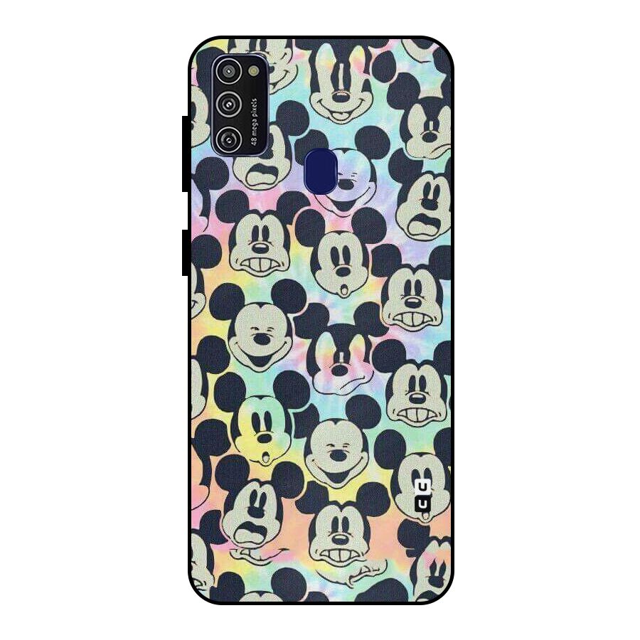 Fun Rainbow Faces Metal Back Case for Galaxy M30s