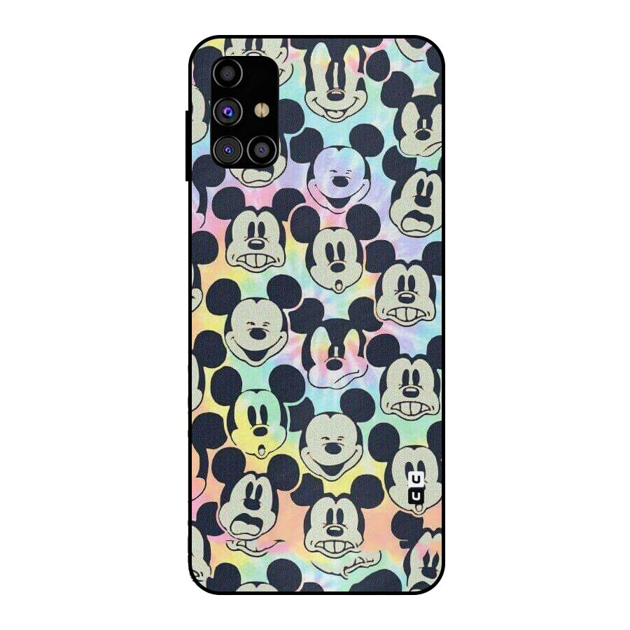 Fun Rainbow Faces Metal Back Case for Galaxy M31s