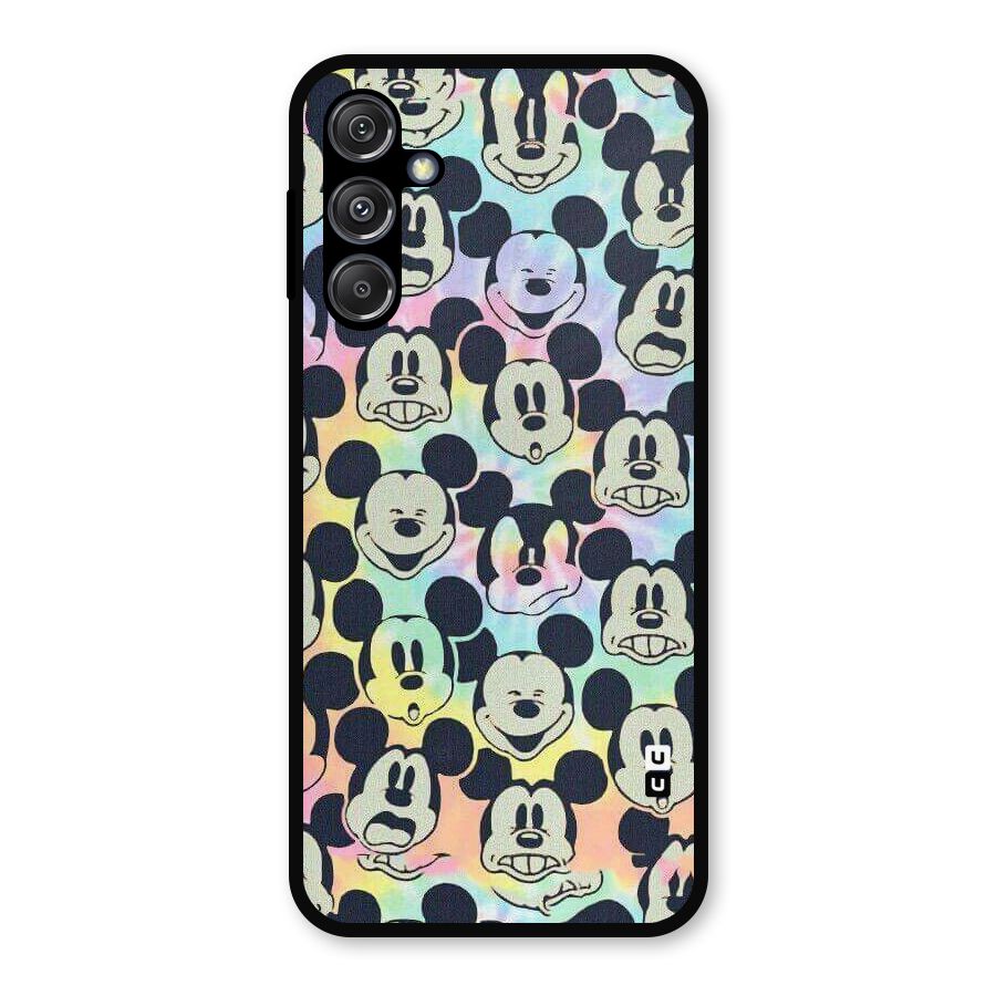 Fun Rainbow Faces Metal Back Case for Galaxy M34 5G