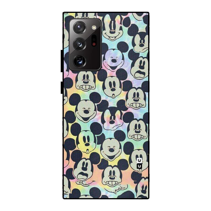 Fun Rainbow Faces Metal Back Case for Galaxy Note 20 Ultra