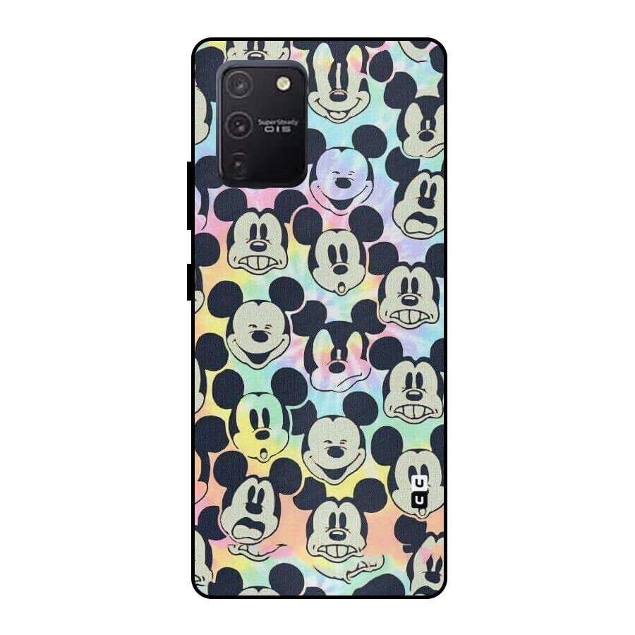 Fun Rainbow Faces Metal Back Case for Galaxy S10 Lite