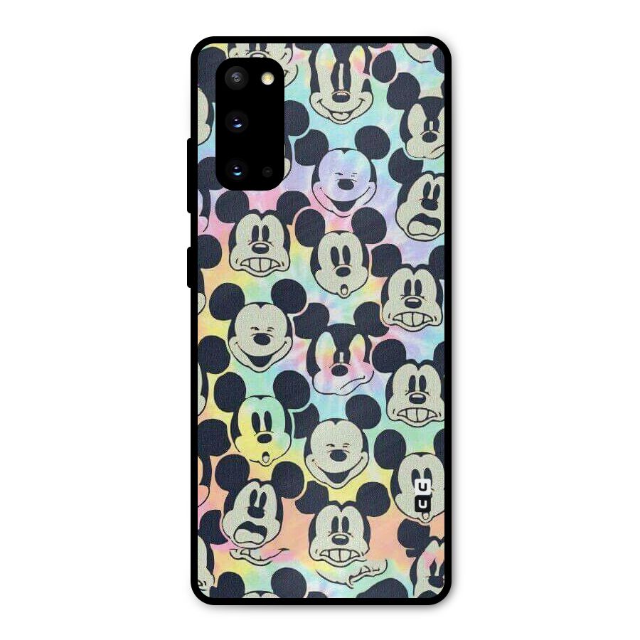 Fun Rainbow Faces Metal Back Case for Galaxy S20