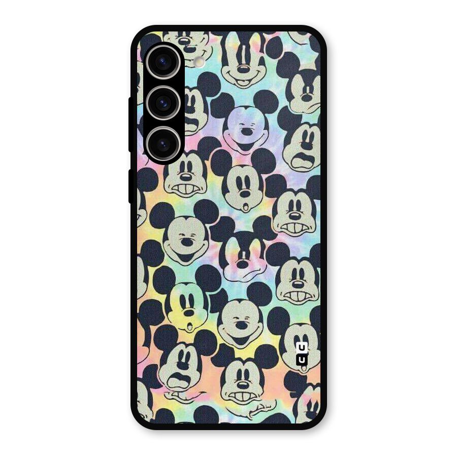 Fun Rainbow Faces Metal Back Case for Galaxy S23 Plus