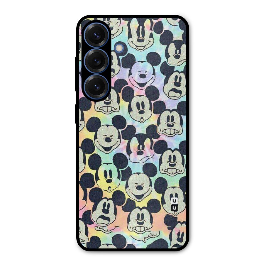 Fun Rainbow Faces Metal Back Case for Galaxy S25