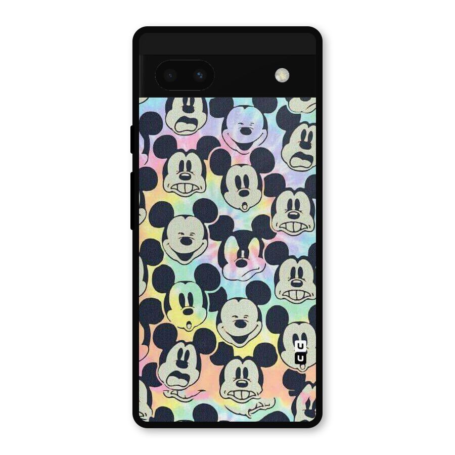 Fun Rainbow Faces Metal Back Case for Google Pixel 6a