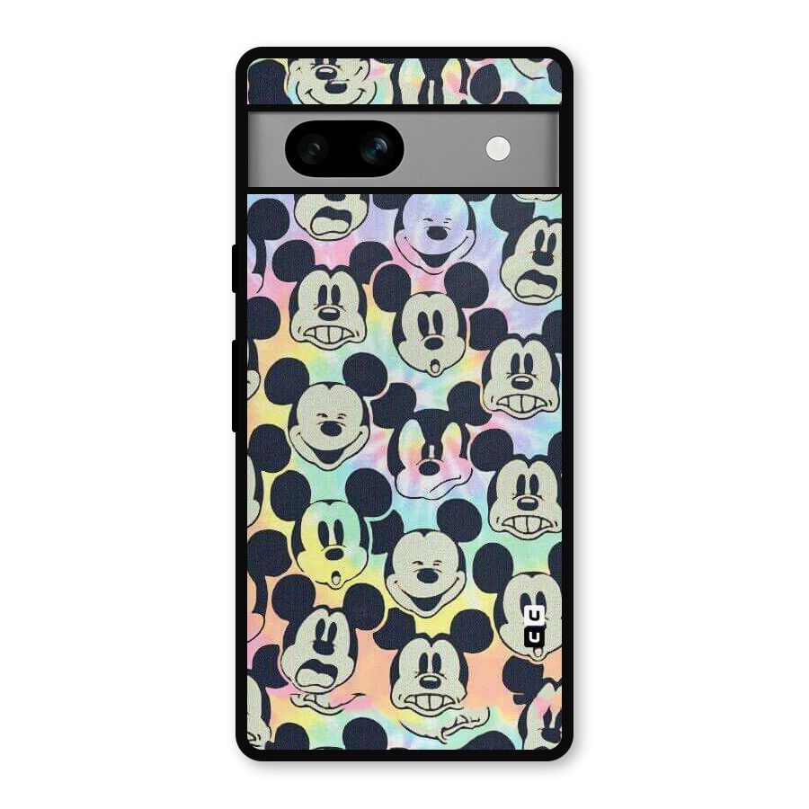Fun Rainbow Faces Metal Back Case for Google Pixel 7a