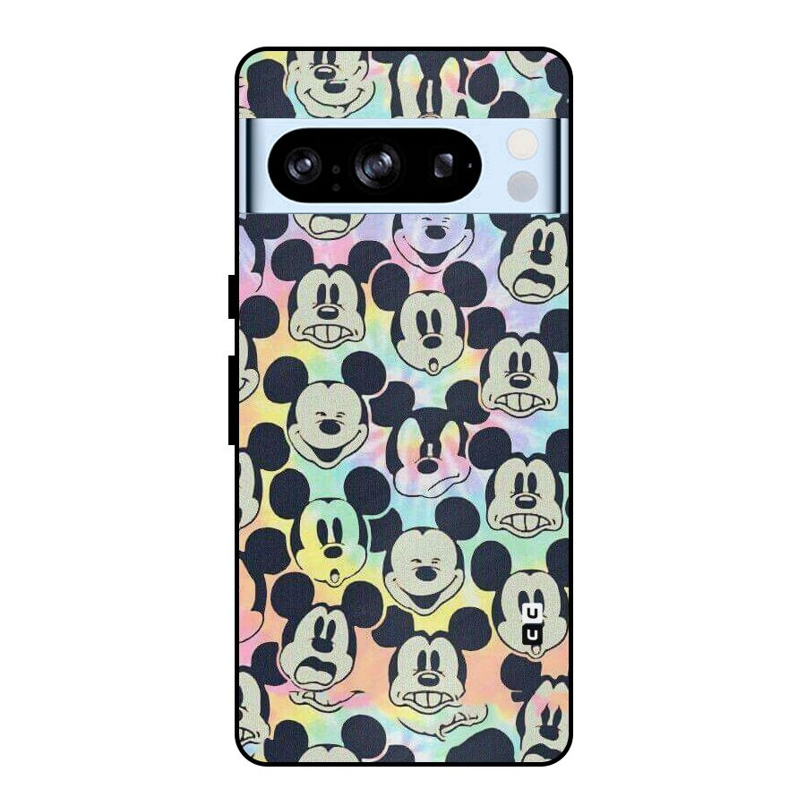 Fun Rainbow Faces Metal Back Case for Google Pixel 8 Pro