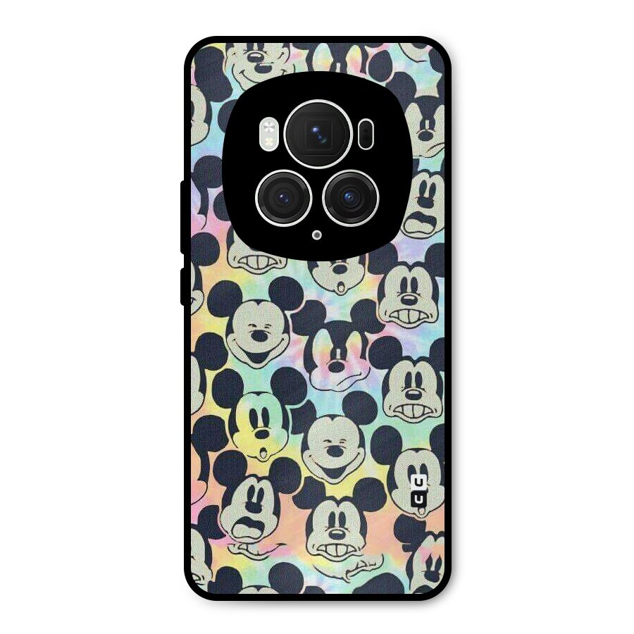 Fun Rainbow Faces Metal Back Case for Honor Magic6 Pro