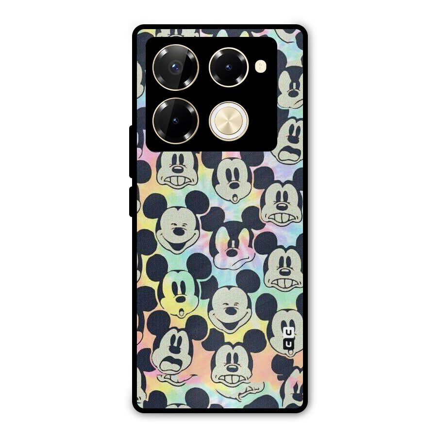 Fun Rainbow Faces Metal Back Case for Infinix Note 40 Pro Plus