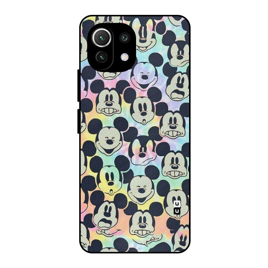 Fun Rainbow Faces Metal Back Case for Mi 11 Lite