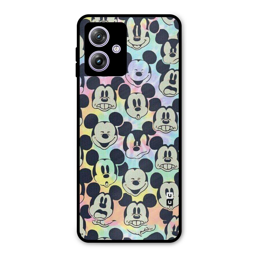 Fun Rainbow Faces Metal Back Case for Moto G64