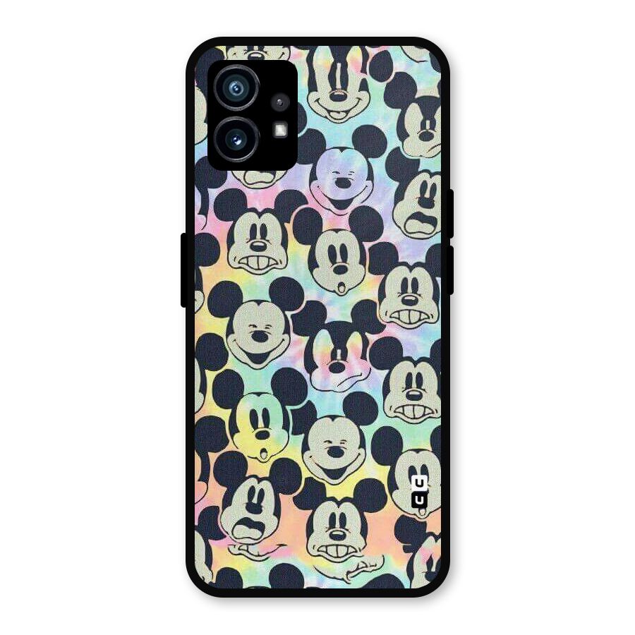 Fun Rainbow Faces Metal Back Case for Nothing Phone 1